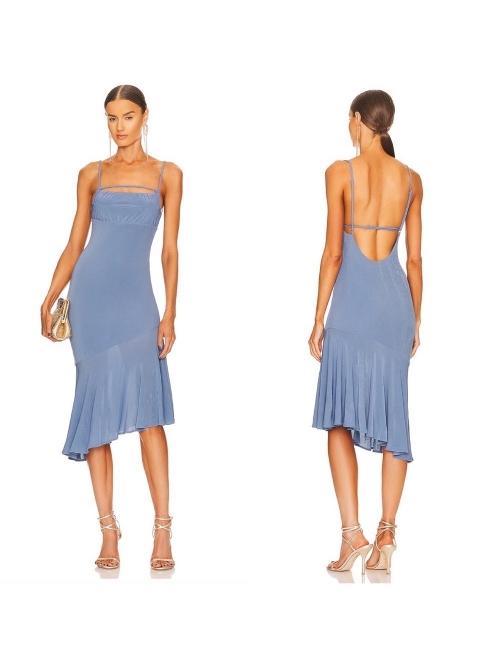 Camila Coehlo Everett Midi Dress in Periwinkle Blue revolve Small